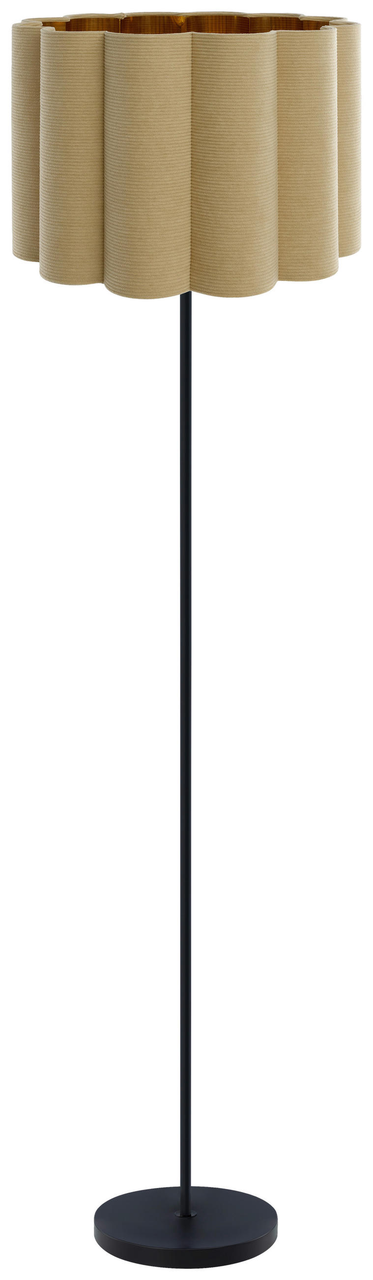 STEHLEUCHTE 40/150 cm    - Beige/Goldfarben, Trend, Kunststoff/Textil (40/150cm) - Novel