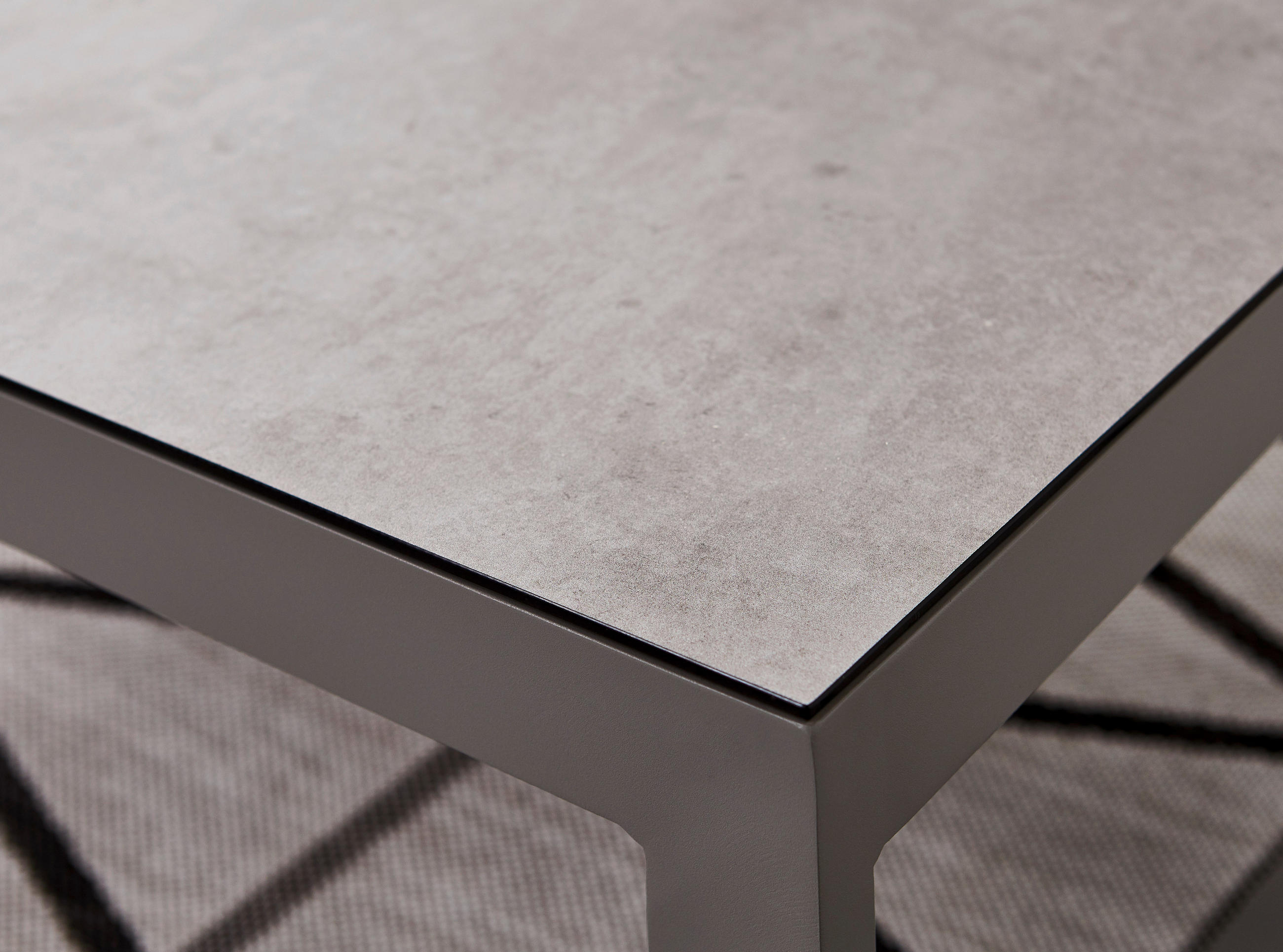 LOUNGEGARNITUR 3-teilig  180/248 cm  Aluminium  - Hellgrau, Design, Glas/Textil (180/248cm) - Amatio