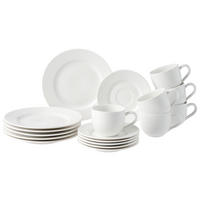 KAFFEESERVICE Weiß Saphir 18-teilig  - Weiß, KONVENTIONELL, Keramik (34,5/18,5/22,5cm) - Ritzenhoff Breker
