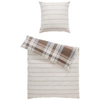 WENDEBETTWÄSCHE 155/220 cm s.Oliver Flanell  - Beige, Design, Textil (155/220cm) - S. Oliver