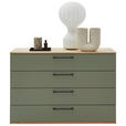 KOMMODE TOSCA  in 120/82,2/46 cm  - Eichefarben/Anthrazit, Design, Holzwerkstoff/Metall (120/82,2/46cm) - Dieter Knoll