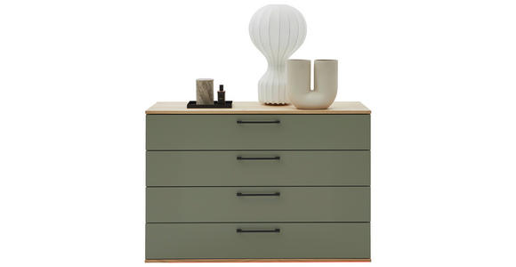 KOMMODE TOSCA  in 120/82,2/46 cm  - Eichefarben/Anthrazit, Design, Holzwerkstoff/Metall (120/82,2/46cm) - Dieter Knoll