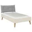BETT 120/200 cm  in Champagner  - Wildeiche/Champagner, Design, Holz/Holzwerkstoff (120/200cm) - Carryhome