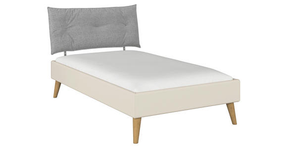 BETT 120/200 cm  in Champagner  - Wildeiche/Champagner, Design, Holz/Holzwerkstoff (120/200cm) - Carryhome