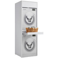 WASCHMASCHINENSCHRANK 67,5/210/67,5 cm  in Weiß  - Weiß, Basics, Holzwerkstoff (67,5/210/67,5cm) - Xora