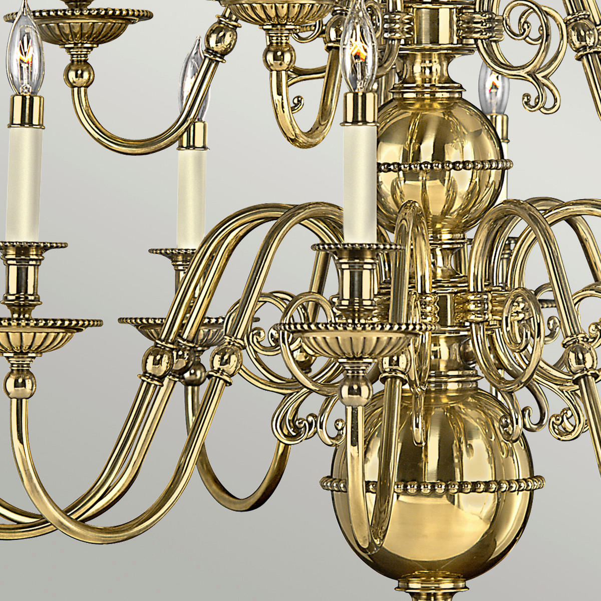 KRONLEUCHTER Elstead Cambridge 94/104 cm   - Messingfarben, ROMANTIK / LANDHAUS, Metall (94/104cm) - Elstead Lighting
