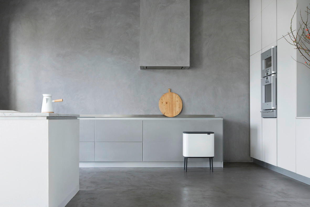 ODPADKOVÝ KÔŠ  34 l - biela, Design, kov/plast (54/68/31,5cm) - Brabantia