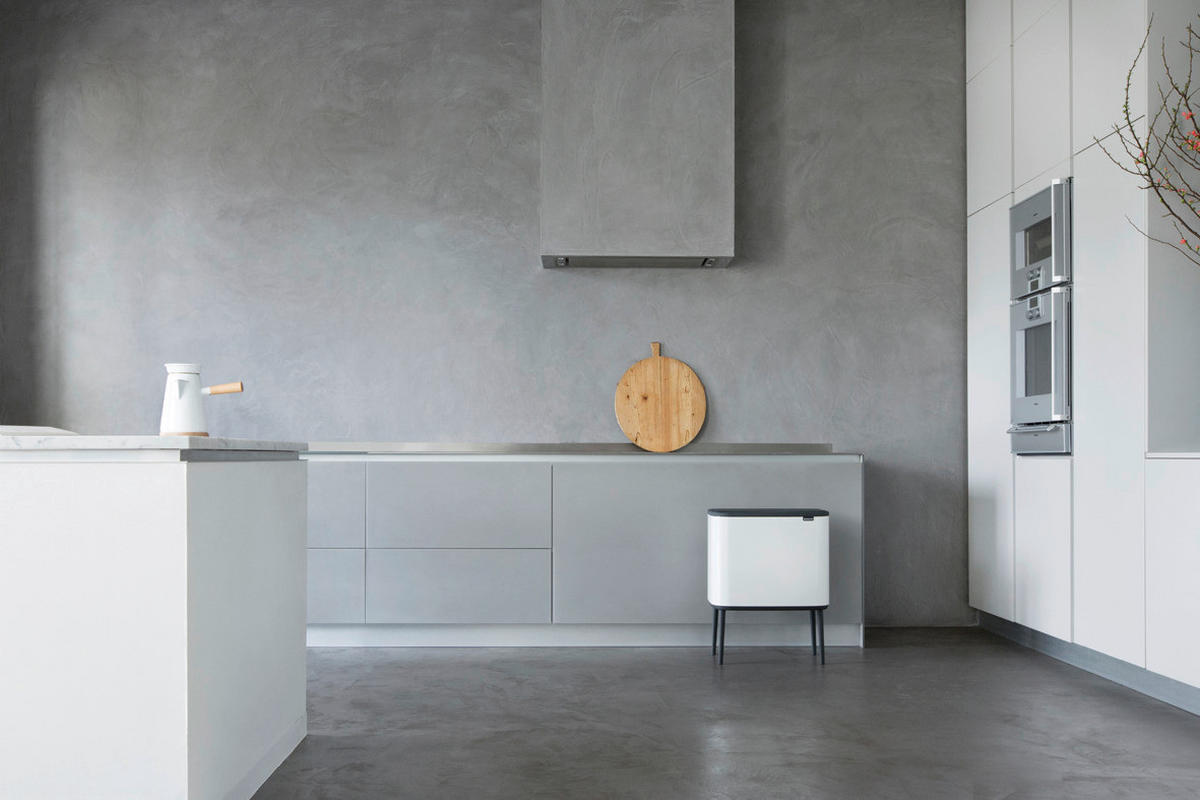 ODPADKOVÝ KOŠ  34 l - bílá, Design, kov/plast (54/68/31,5cm) - Brabantia