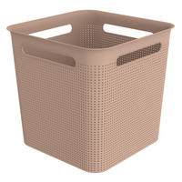 BOX, plast - růžová, Basics, plast (29,1/29,1/28,1cm)