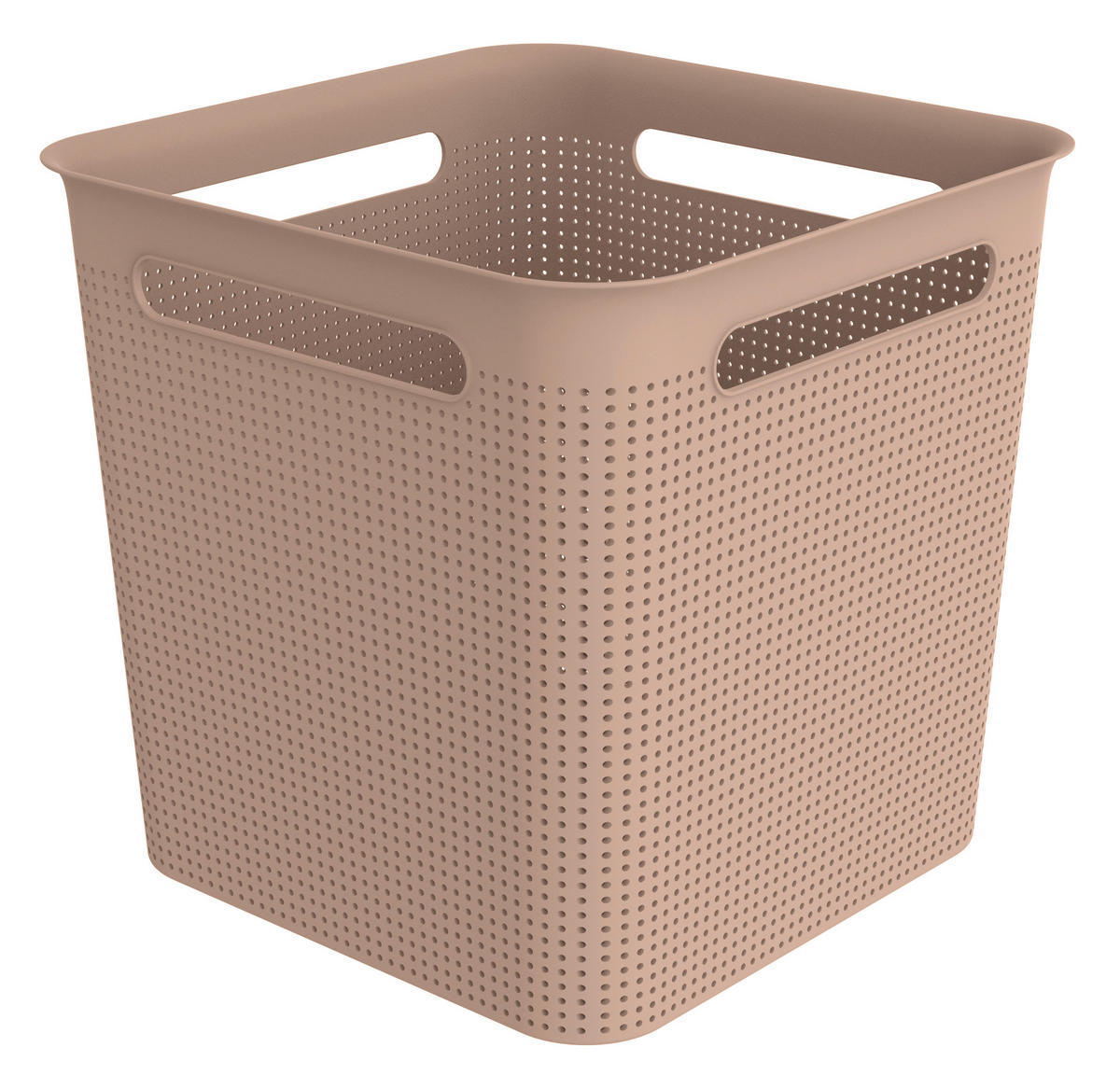 BOX, plast - růžová, Basics, plast (29,1/29,1/28,1cm)