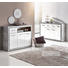 KOMMODE 117/88/37 cm - Silberfarben/Alufarben, Design, Holzwerkstoff/Kunststoff (117/88/37cm) - Carryhome KOMMODE 117/88/37 cm - Silberfarben/Alufarben, Design, Holzwerkstoff/Kunststoff (117/88/37cm) - Carryhome