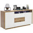 KOMMODE 160/81/40 cm - Eichefarben/Weiß, KONVENTIONELL, Holzwerkstoff (160/81/40cm) - Carryhome KOMMODE 160/81/40 cm - Eichefarben/Weiß, KONVENTIONELL, Holzwerkstoff (160/81/40cm) - Carryhome
