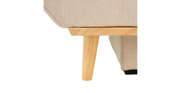 SCHLAFSOFA Flachgewebe Beige - Beige/Naturfarben, Design, Holz/Textil (200/71/95cm) - Novel