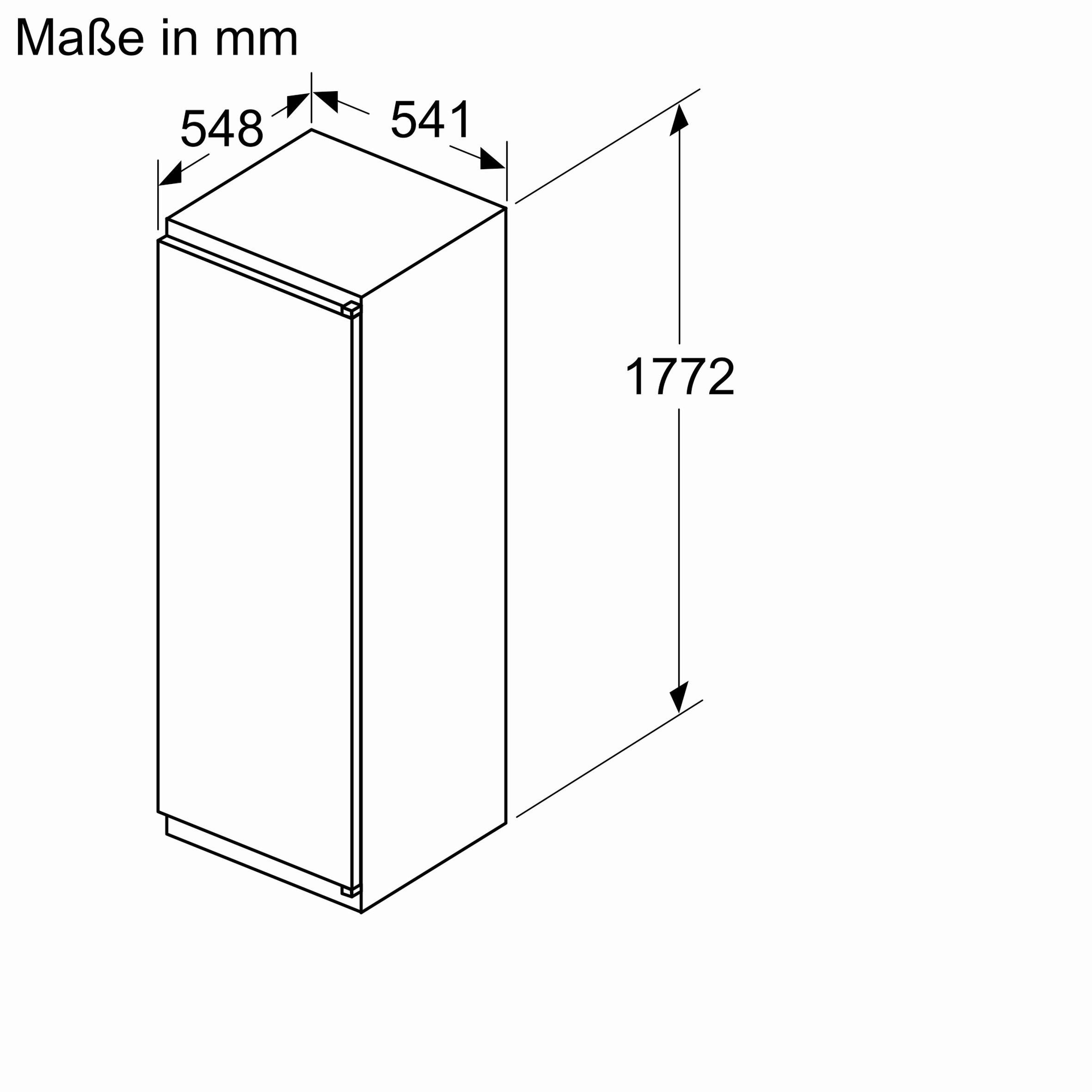 KÜHL-GEFRIER-KOMBINATION KI1811SE0  - Weiß, Basics, Metall (54,1/177,2/54,8cm) - Neff