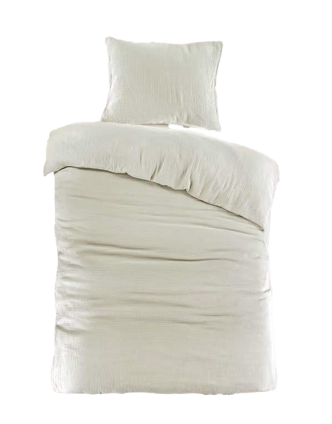 BETTWÄSCHESET Musselin 160/210 cm  100 cm/65 cm  - Creme, Basics, Textil (160/210cm) - Esposa