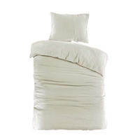 BETTWÄSCHESET Musselin 160/210 cm  100 cm/65 cm  - Creme, Basics, Textil (160/210cm) - Esposa