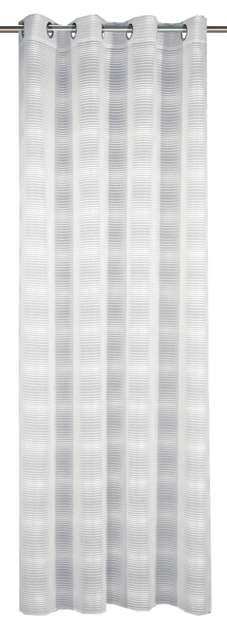 GOTOVA ZAVESA bela  140/245 cm  - bela, Osnovno, plastika (140/245cm)