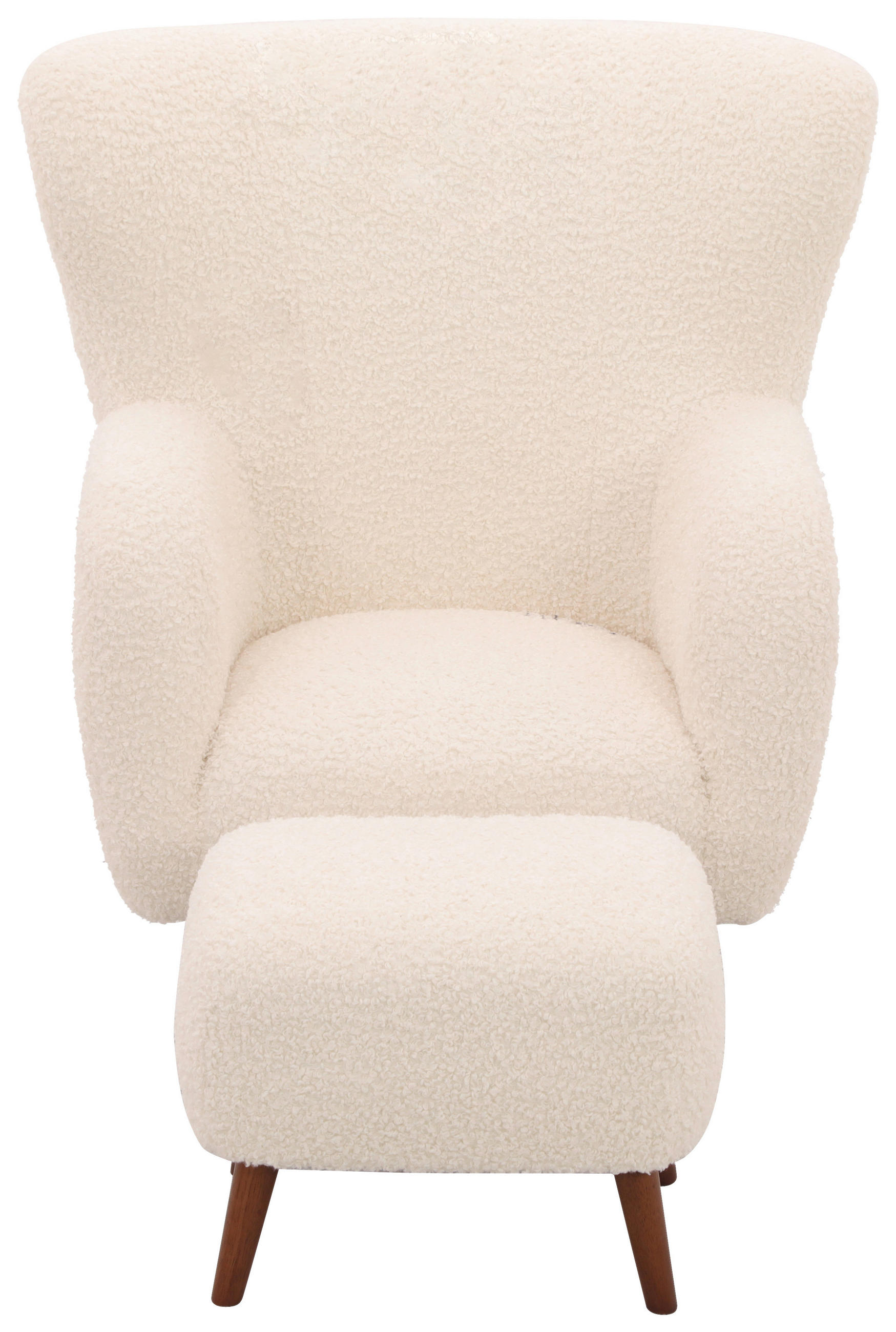 KRESLO – SADA, drevo, kov, textil, biela - farba gaštana/biela, Design, kov/drevo (90/98/88cm) - Livetastic