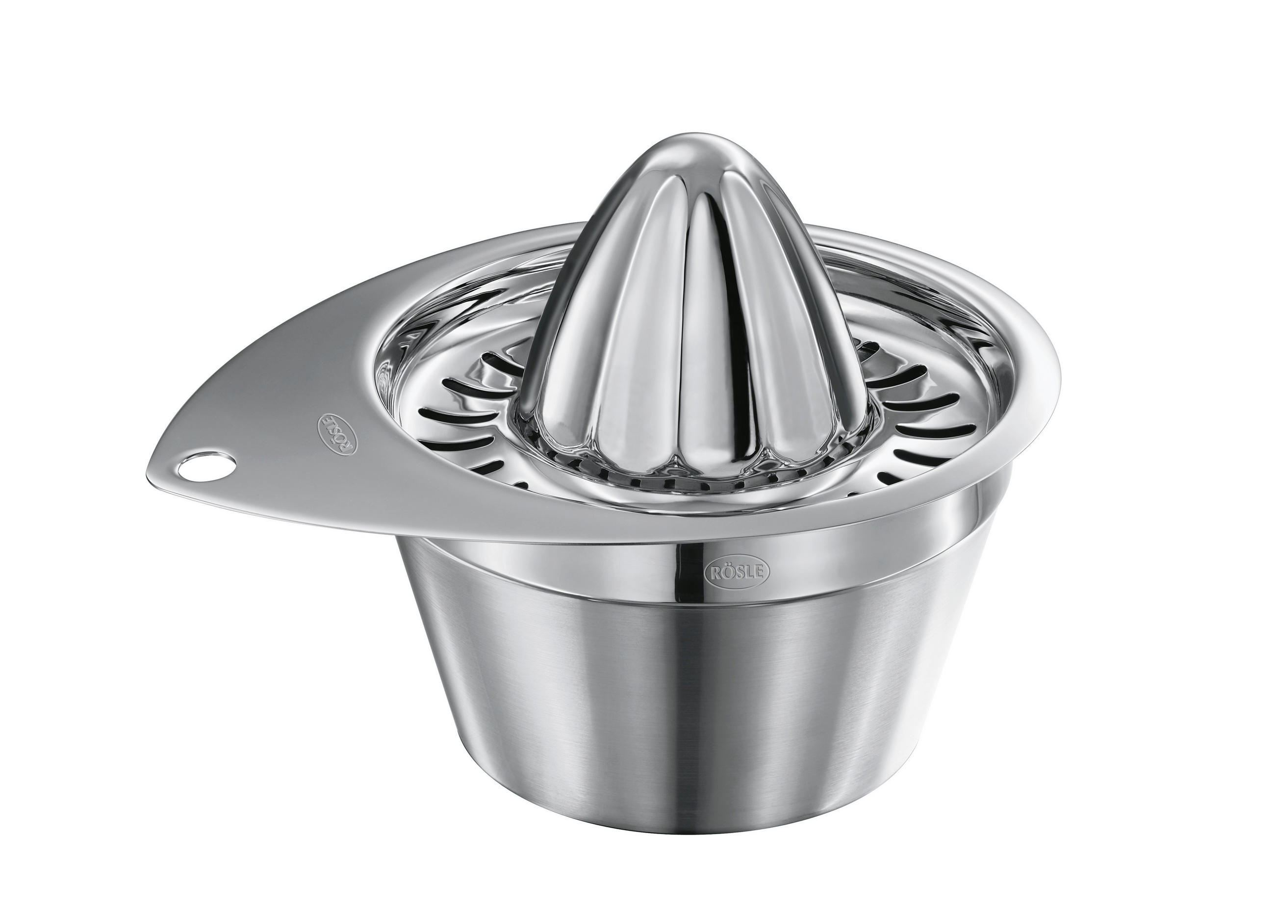 ZITRONENPRESSE  - Grau Hochglanz, Basics, Metall (18/14/13cm) - Rösle