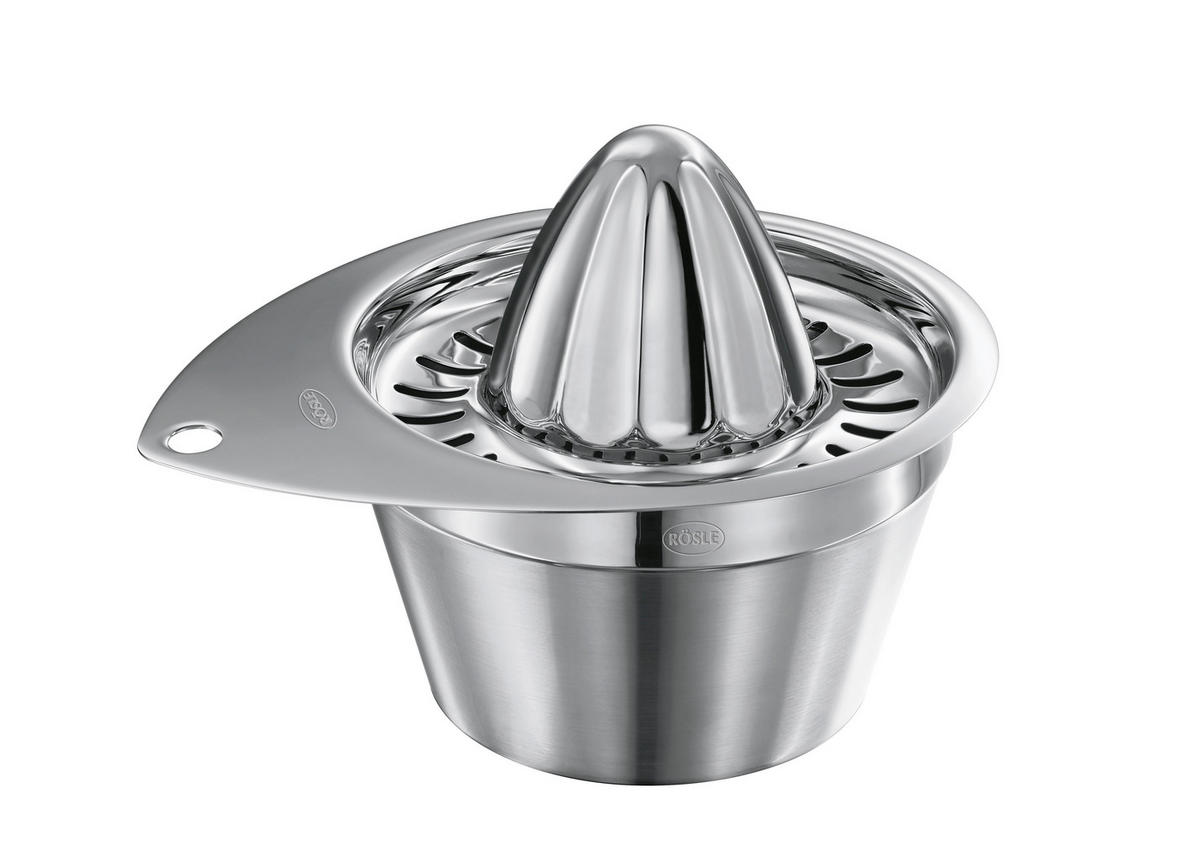 ZITRONENPRESSE  - Grau Hochglanz, Basics, Metall (18/14/13cm) - Rösle