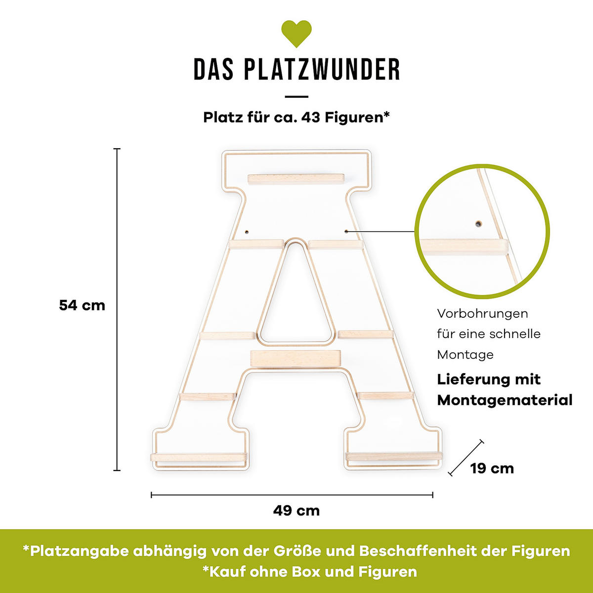KINDERREGAL Weiß  - Weiß, MODERN, Holzwerkstoff (49/54/19cm) - MID.YOU