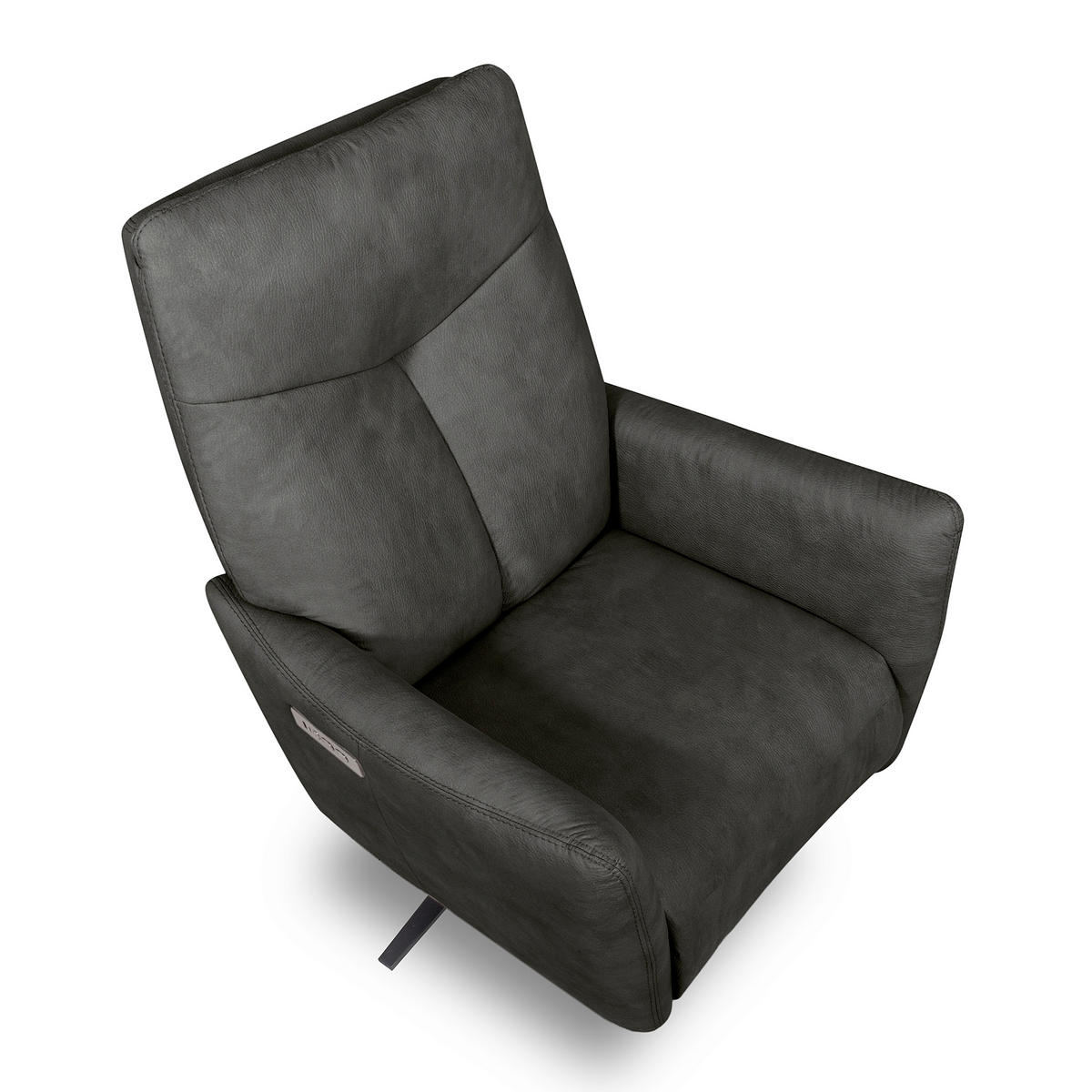 RELAXSESSEL Textil Schwarz  - Schwarz, Design, Textil/Metall (76/107/88cm) - Livetastic