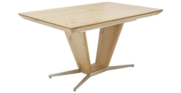 ESSTISCH in Holz, Metall 140/90/76 cm - Eichefarben/Naturfarben, Design, Holz/Metall (140/90/76cm) - Ambiente