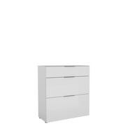 BILLENŐS CIPŐSSZEKRÉNY 90,2/98,7/40 cm  - króm/fekete, Basics, műanyag/faalapú anyag (90,2/98,7/40cm) - Voleo
