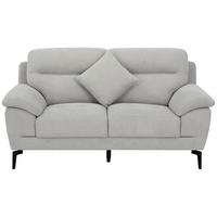 BOXSPRINGSOFA in Textil Grau  - Schwarz/Grau, KONVENTIONELL, Textil/Metall (175/92/94cm) - Livetastic