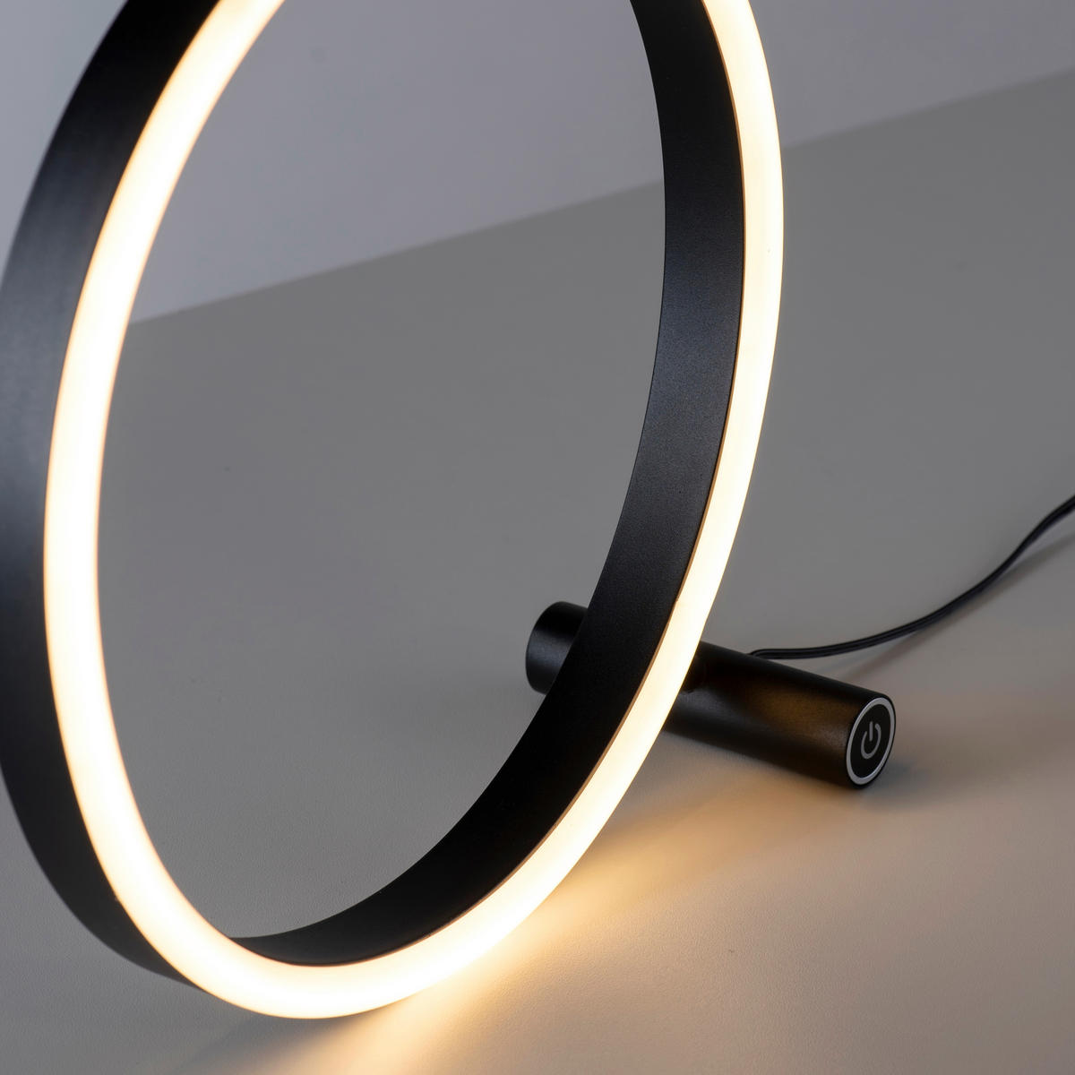 STOLNÍ LED LAMPA, dotykový stmívač, 28,5/10/28 cm - antracitová, Trend, kov/plast (28,5/10/28cm)