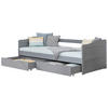 STAURAUMBETT 90/200 cm  in Hellgrau   - Hellgrau, Modern, Holz (90/200cm) - MID.YOU