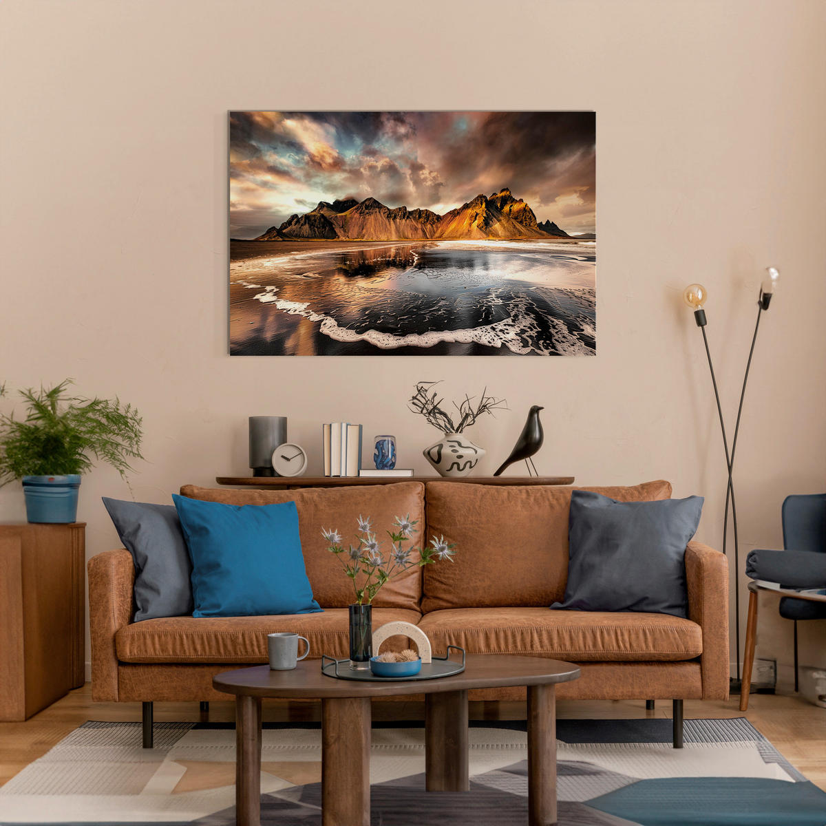 GLASBILD Landschaft & Natur 70/100 cm  - Multicolor, Basics, Glas/Papier (70/100cm)