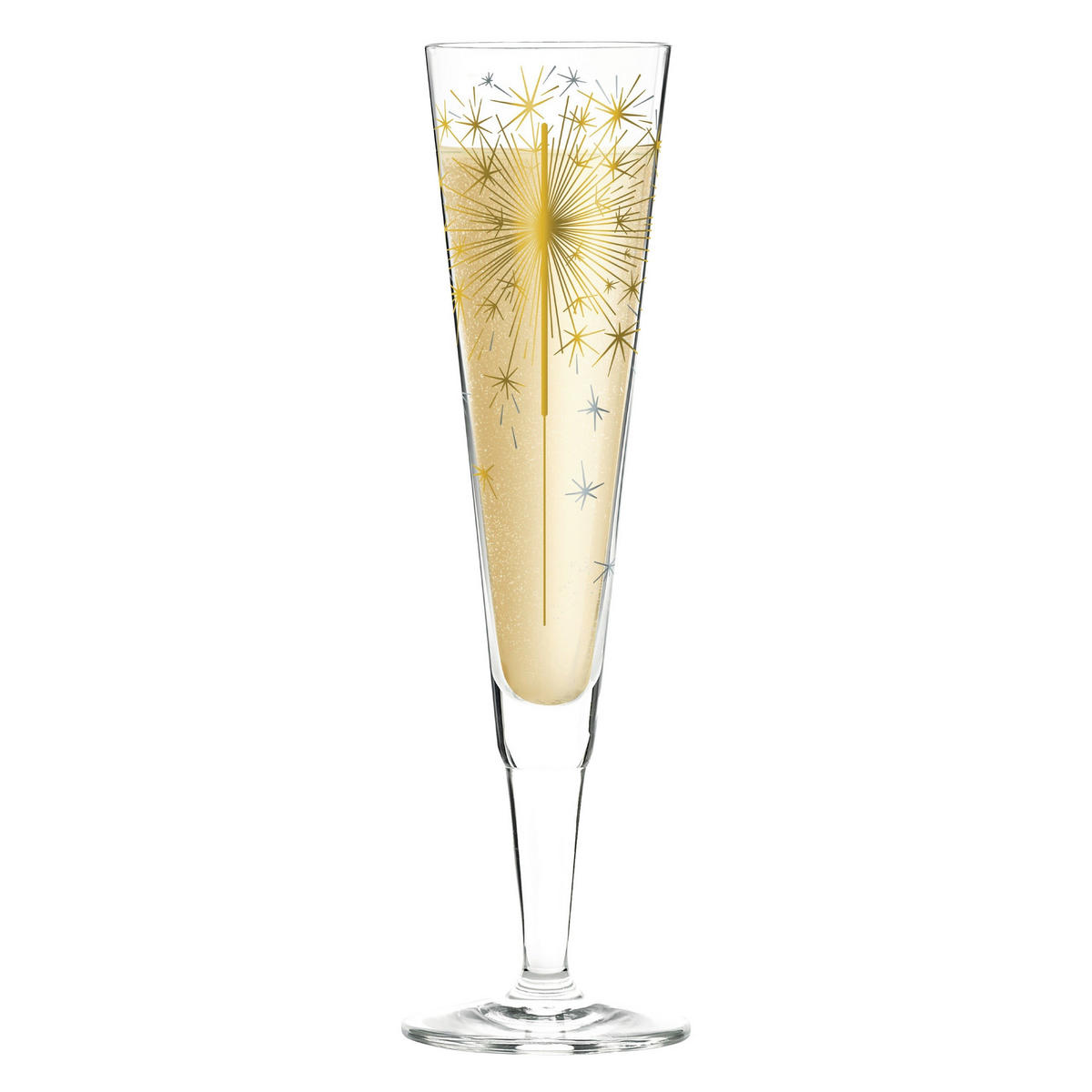 CHAMPAGNERGLAS 205 ml  - Silberfarben/Goldfarben, LIFESTYLE, Glas (7,2/24cm) - Ritzenhoff