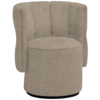 COCKTAILSESSEL Webstoff Braun, Hellrosa  - Hellrosa/Schwarz, Design, Holz/Textil (73/82/62cm) - Belluti