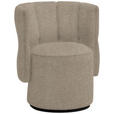 COCKTAILSESSEL - Hellrosa/Schwarz, Design, Holz/Textil (73/82/62cm) - Belluti