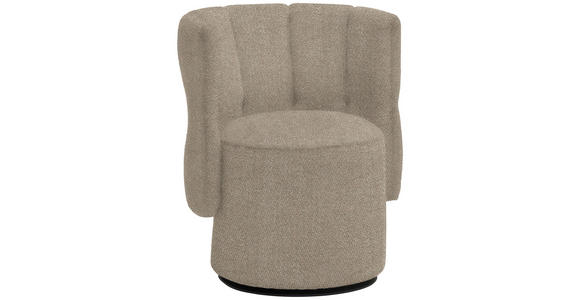 COCKTAILSESSEL - Hellrosa/Schwarz, Design, Holz/Textil (73/82/62cm) - Belluti