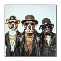 BILD  - Schwarz/Braun, Trend, Kunststoff (102/102/4cm)