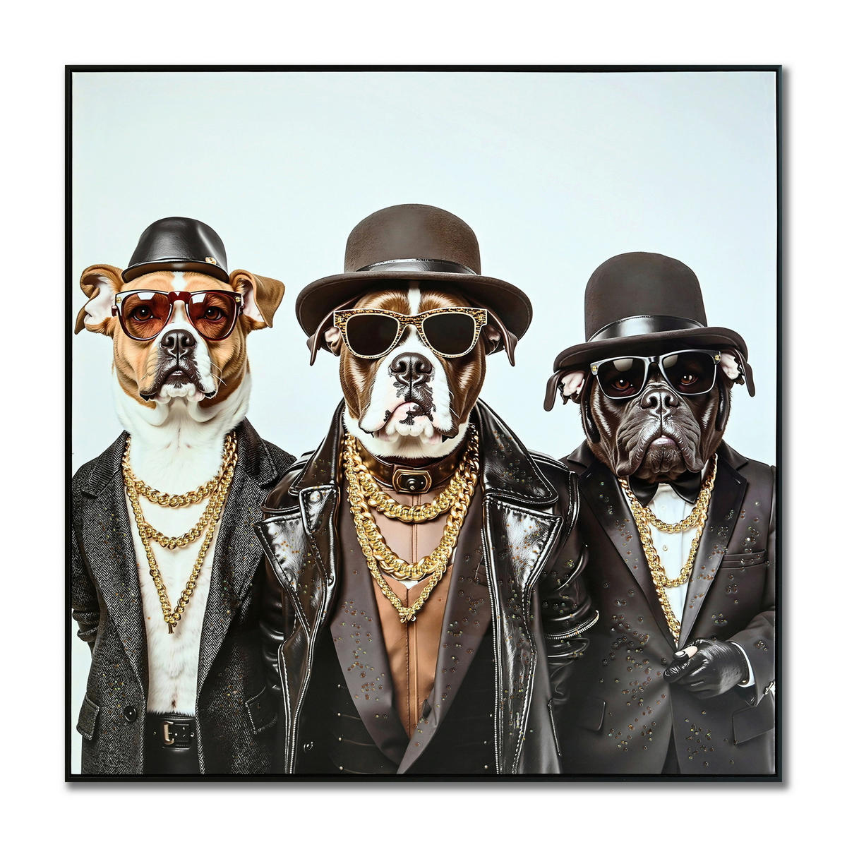 BILD  - Schwarz/Braun, Trend, Kunststoff (102/102/4cm)