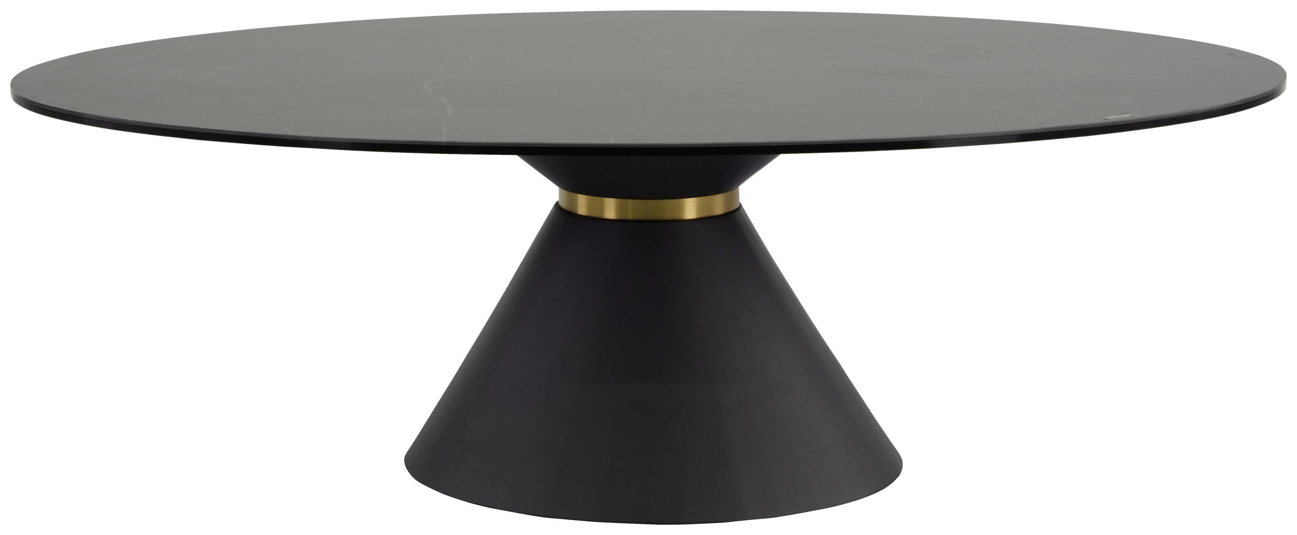 COUCHTISCH in Metall, Glas, Keramik 120/70/40 cm  - Schwarz, Design, Glas/Keramik (120/70/40cm)