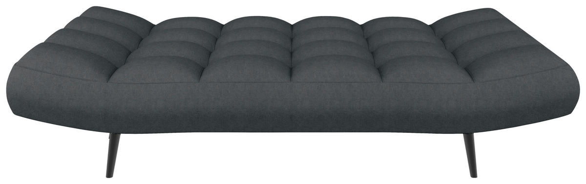 SCHLAFSOFA  in Mikrofaser Grau  - Schwarz/Grau, KONVENTIONELL, Holz/Textil (197/85/92cm) - Carryhome