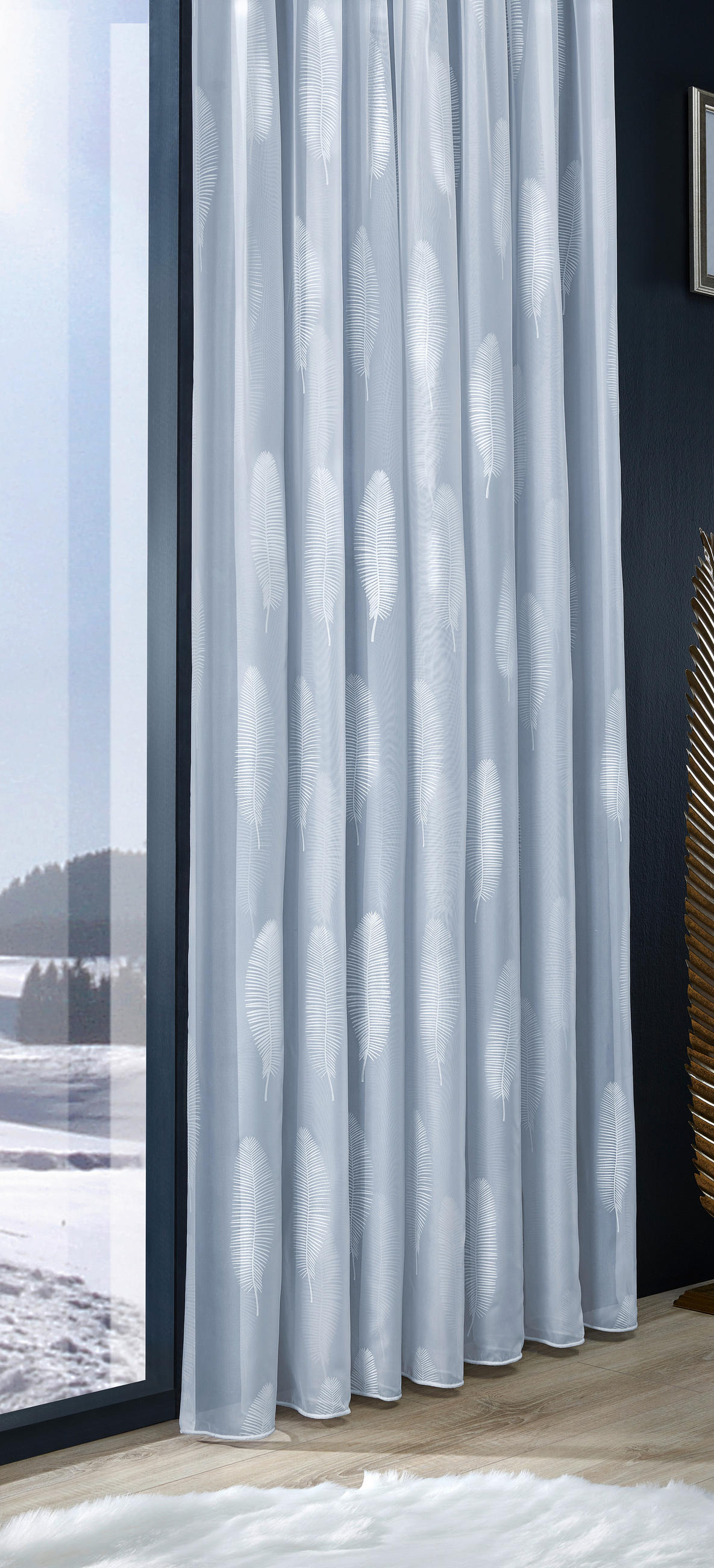 ZÁCLONA, priehľadné, 295 cm - Konventionell, textil (295cm) - Esposa