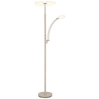LED-STEHLEUCHTE Tirana 80/40,5/183 cm  - Sandfarben/Schwarz, Design, Kunststoff/Metall (80/40,5/183cm) - Globo