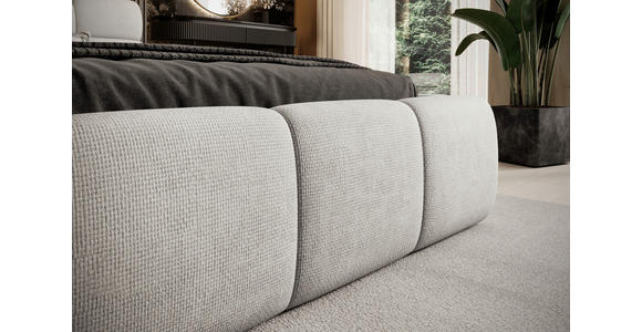 POLSTERBETT Beige 180/200 cm  - Beige/Schwarz, Design, Kunststoff/Textil (180/200cm) - Esposa