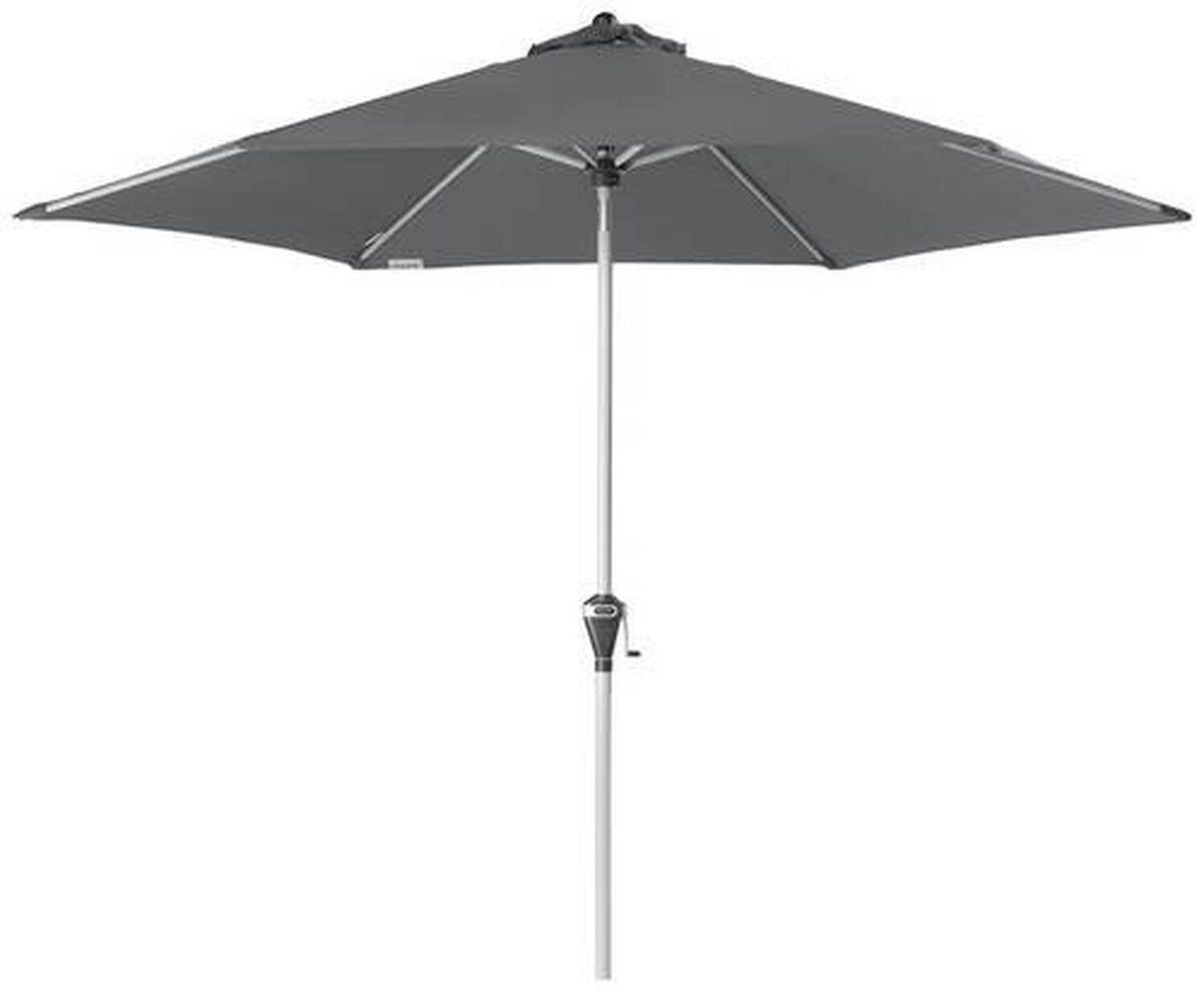 SONNENSCHIRM 280 cm Anthrazit  - Anthrazit/Silberfarben, Design, Textil/Metall (280/280cm) - Doppler