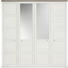 Drehtürenschrank in Grau, Weiß - Weiß/Grau, Lifestyle, Glas/Holzwerkstoff (205/209/60cm) - Hom`in Drehtürenschrank in Grau, Weiß - Weiß/Grau, Lifestyle, Glas/Holzwerkstoff (205/209/60cm) - Hom`in