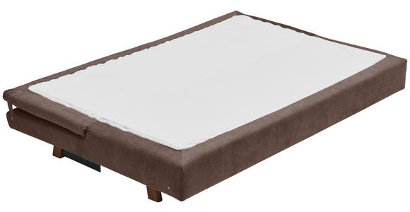 SCHLAFSOFA Flachgewebe Dunkelbraun - Eichefarben/Dunkelbraun, KONVENTIONELL, Holz/Textil (205/85/98cm) - Carryhome
