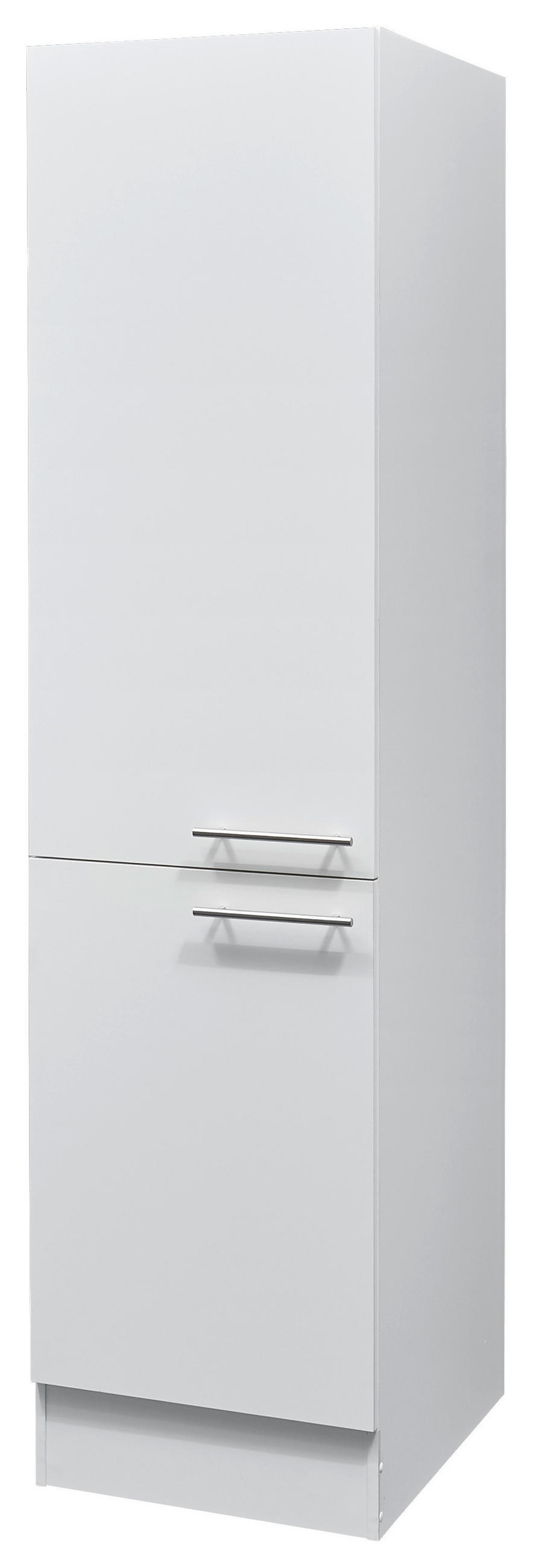 GESCHIRRSCHRANK 50/200/57 cm  in Weiß  - Edelstahlfarben/Weiß, KONVENTIONELL, Holzwerkstoff/Metall (50/200/57cm) - MID.YOU