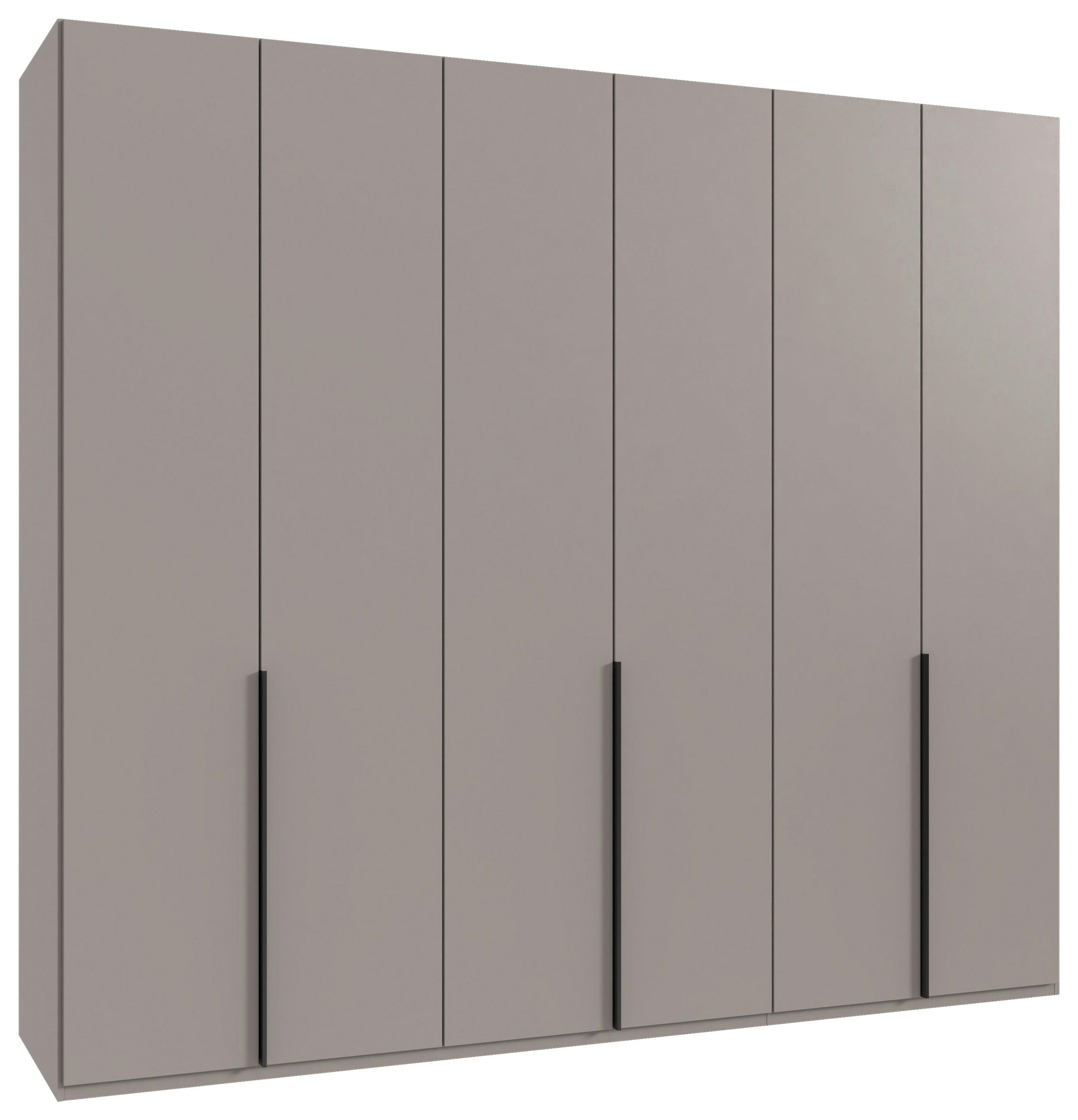 DREHTÜRENSCHRANK in Grau, Sahara  - Schwarz/Grau, Modern, Holzwerkstoff/Metall (270/236/58cm) - MID.YOU
