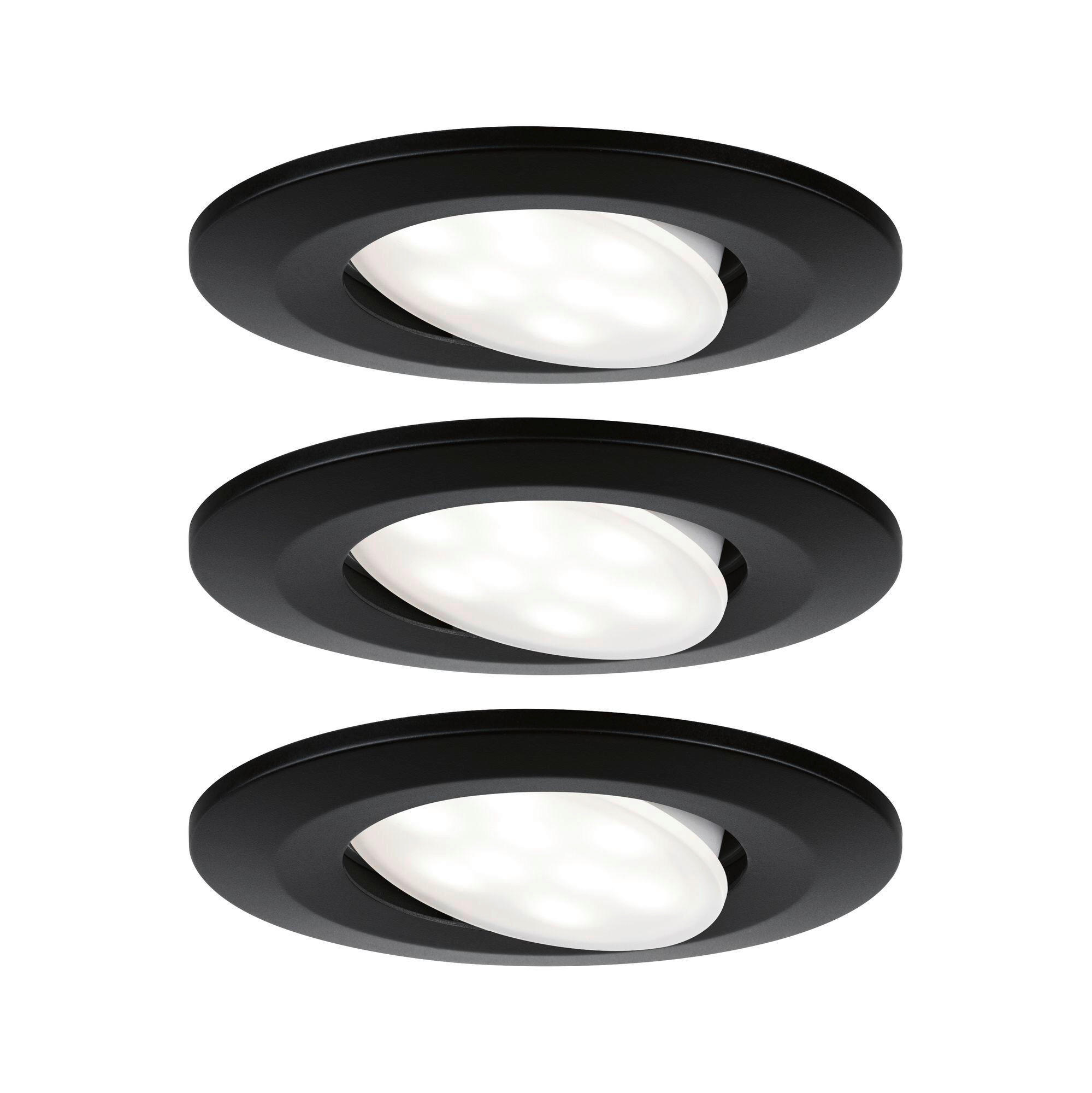 LED-DECKENLEUCHTE 9 cm  - Schwarz, Basics, Metall (9cm) - Paulmann
