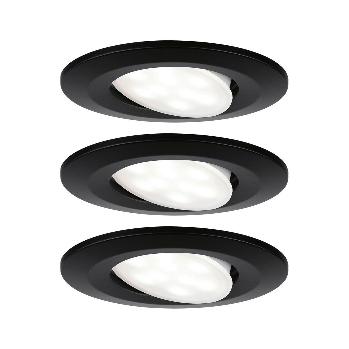 LED-DECKENLEUCHTE 9 cm  - Schwarz, Basics, Metall (9cm) - Paulmann